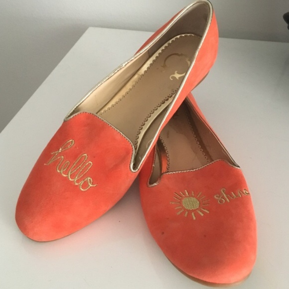 BEAUTIFUL Orange Sunshine Suede C. Wonder Loafers